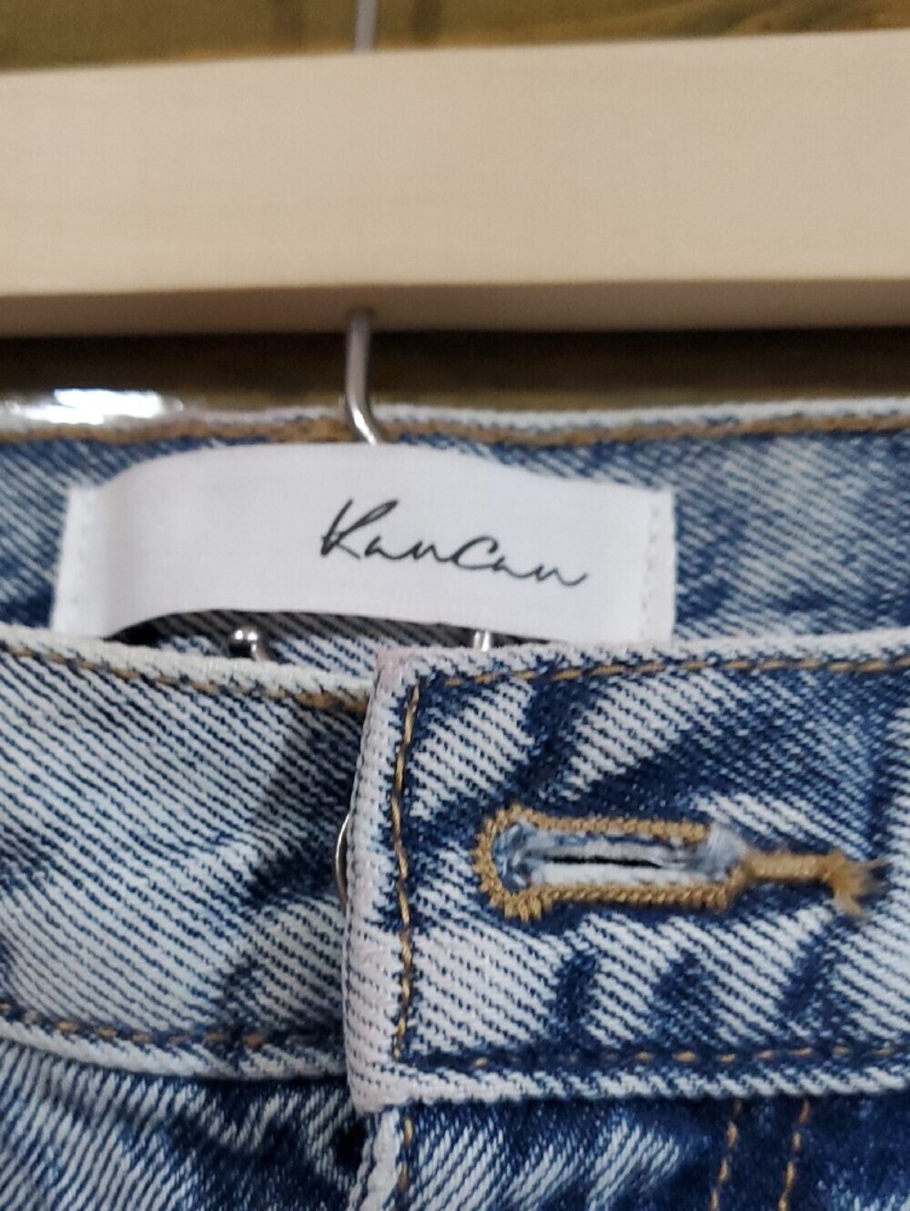 KanCan Light Blue Distressed Straight Jeans New With Tag, 100% Cotton NWT - Picture 2 of 9